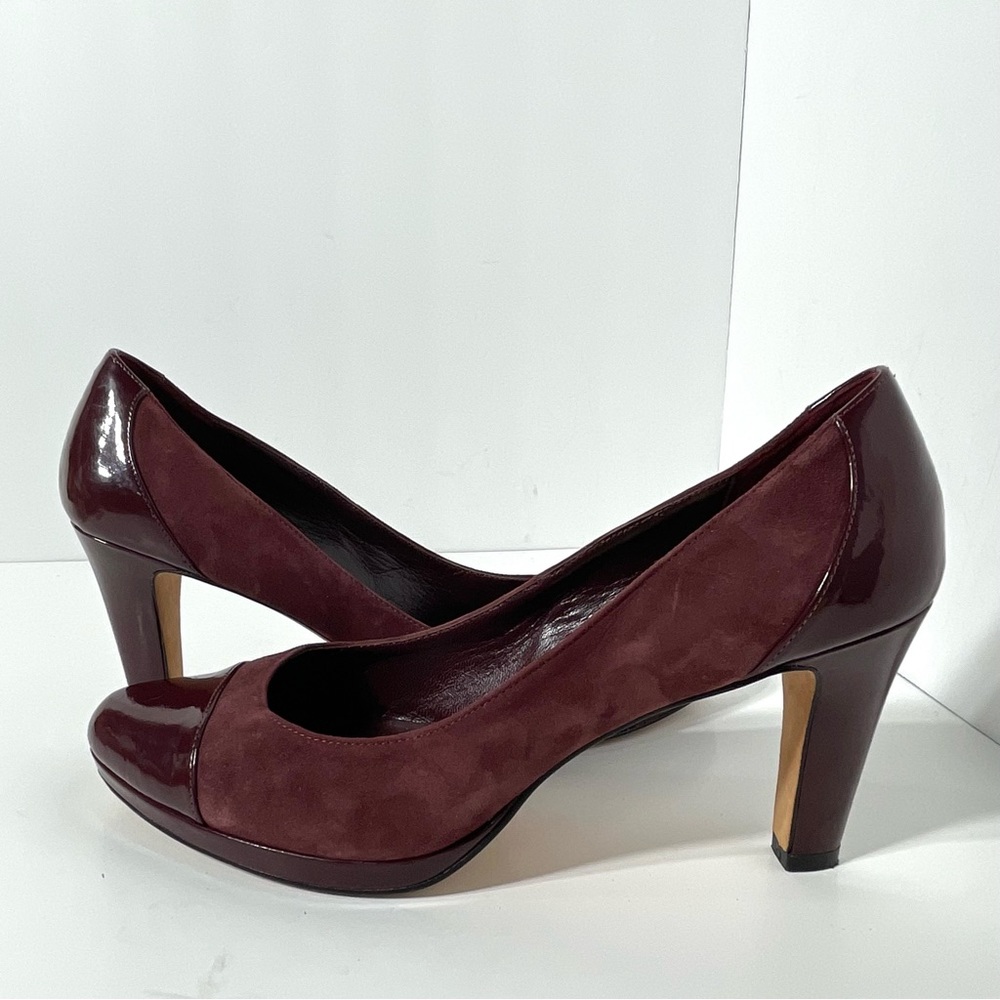 Cole Haan Patent Leather & Suede Pumps Size 9.5B